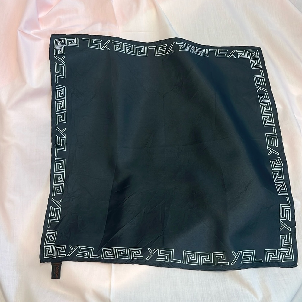Vintage YSL hand rolled scarf